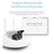 Suntex V380 Pro K6 CCTV Camera Wireless Wi-Fi Connection Mobile Phone Weatherproof Night Vision