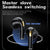 SUNTEX 2023 New TWS True Wireless Bluetooth Headset KM89 Music Game Noise Reduction Metal 360 Rotating,Bluetooth 5.0 charging for 1.5 hours, battery life for 6 hours IPX6